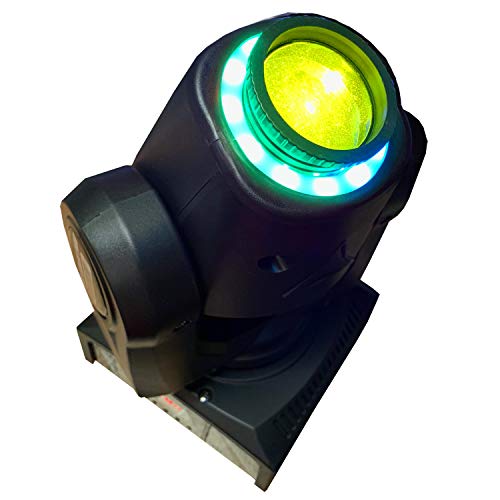 LED Moving Head Spot - Bright, Lightweight, 60 Watt, 8 Gobos, 8 Colors, FX Ring - Adkins Professional Lighting
