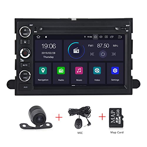 Android 9.0 System Car Radio Stereo 7 inch Double Din HD Touch Screen DVD Player Navigation Bluetoth 4G WiFi Head Unit for Ford F150