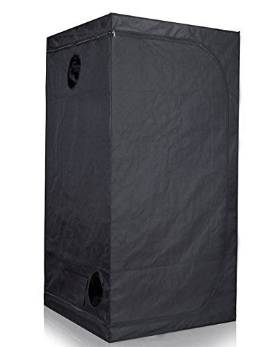 TopoLite 800W Full Spectrum LED Grow Light + 36"x36"x72" Grow Tent Dark Room Indoor Hydroponic System Complete Kit