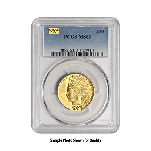 1907-1933 (Random Year) Gold Indian Head Coin G$10 MS63 PCGS