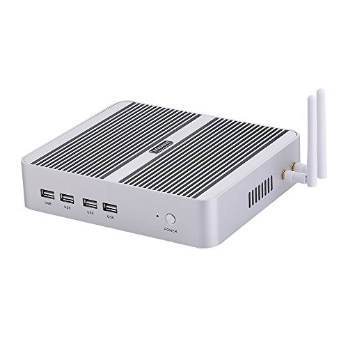 Fanless Mini Computer Windows 10/Linux Ubuntu Intel Core I5 825OU/8265U HUNSN BM07 Wi-Fi 1VGA 1HDMI 4USB3.0 4USB2.0 1LAN