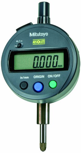 Mitutoyo Absolute Digimatic Indicator ID-S-Type Lug Back #4-48 UNF Thread 3/8" Stem Dia 0-0.5" Range 0.0001" Resolution +/-0.00012" Accuracy