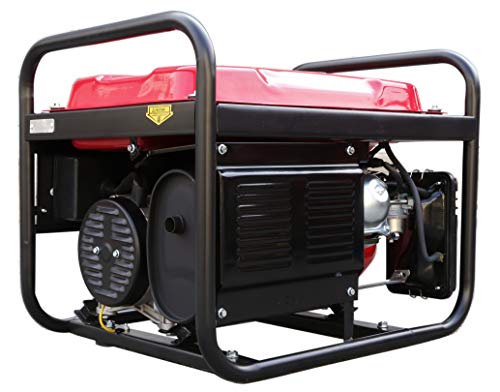 All Power America APG3012G 3250 Watt Portable Generator Gas Powered, Hurricane Damage Restoration, Black/Red