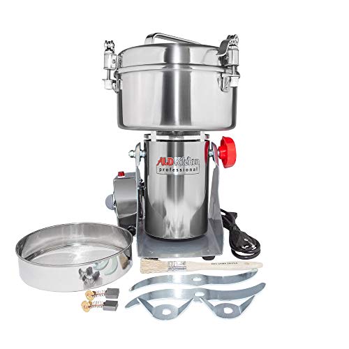 ALDKitchen Grain Mill Grinder | High-Speed Powder Machine | Swing Type Pulverizer 1000 Gr | 110V