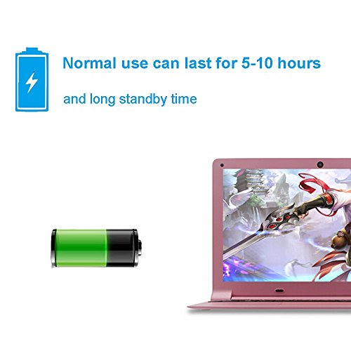 Smartbook A116 High-Performance 11.6 inch Ultra-Thin Portable Office Entertainment Notebook only 0.8KG (Intel Quad-core Processor, pre-Installed Windows 10 Professional, Office 2010 (2G+32GB, Pink)