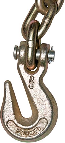 4 Pack 3/8" 20' G70 Tow Chain Tie Down Binder Flat With Grade 70 Hooks