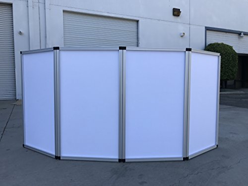 JMAZ Event Facade Booth Adjustable Size Lightweight Aluminum Frame Dj Booth (BLACK)