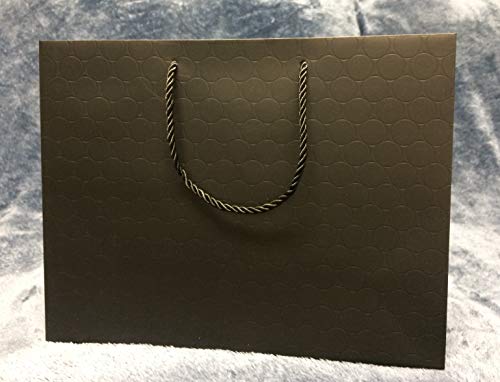13x10 Large Black Gift Bag with Handles Bulk (120 Bags)13x5x10 Wholesale Heavy Duty Paper Shopping Premium Elegant Matte Modern Merchandise Clothing Wig Retail Wedding Baby Bridal Shower