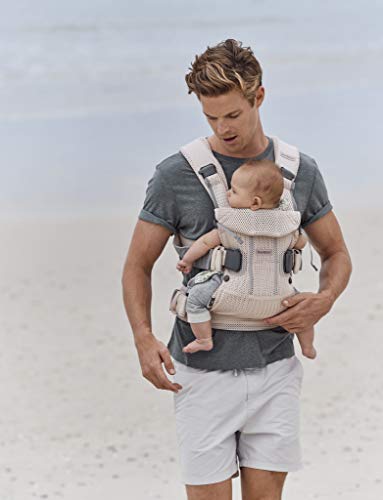 BabyBjorn Ergonomic One Air Cool Mesh Adjustable Baby Carrier (Pearly Pink)