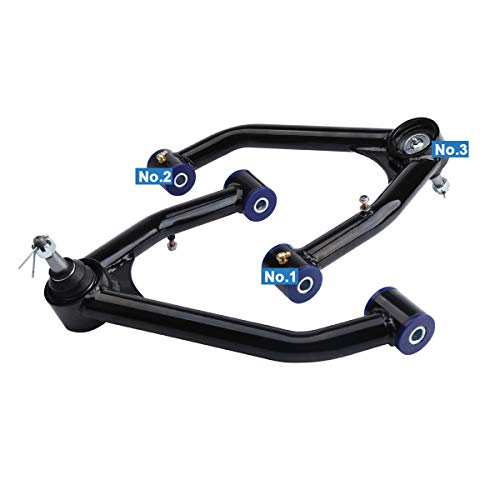 Upper Control Arms Leveling Lift Kit 4-6'', Dynofit Black Suspension Lift Kits for GMC Chevy Chevrolet Cadillac Silverado Sierra Yukon Avalanche 1500 2007-2014 6-Lugs 2WD 4WD, 2 Year Warranty!