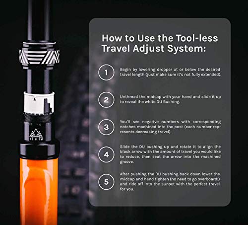 PNW Components Rainier Gen 3 Dropper Post w/Travel Adjust (125, 31.6)