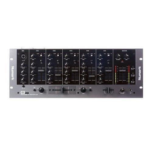 Numark C3USB Five-Channel Mobile DJ Rack Mixer with USB I/O