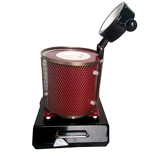 110V 1600W 2KG Digital Melting Scrap Electric Melting Furnace Melter Jewelry Gold Silver Copper PID Smelting USA Stock