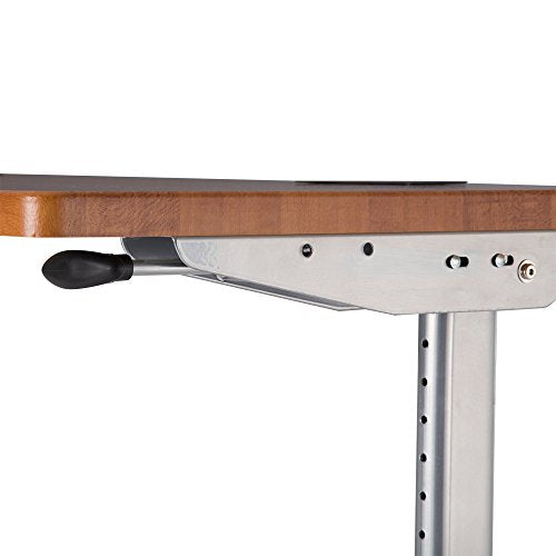 Learniture Heavy-Duty Flipper Table, One Electric Component, 70 3/4" W x 23 1/2" D, Gray, LNT-TSU3036GRW1EC-SO