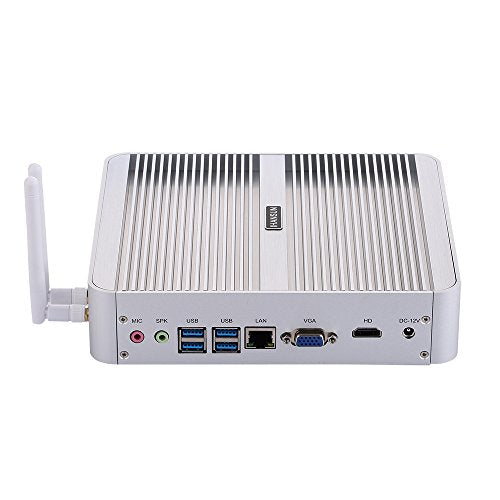 Fanless Mini Computer Windows 10/Linux Ubuntu Intel Core I5 825OU/8265U HUNSN BM07 Wi-Fi 1VGA 1HDMI 4USB3.0 4USB2.0 1LAN