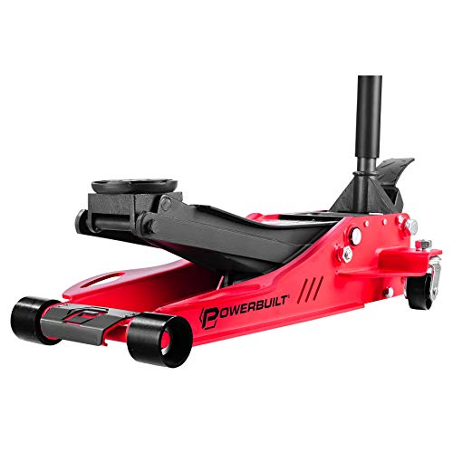 Powerbuilt 240076 Low Profile Fast Lift Floor Jack (2.5 Ton), 1 Pack