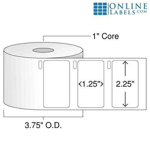 2.25 x 1.25 Removable Labels for DYMO Printers - 1,000 Labels Per Roll, 24 Rolls Totaling 24,000 Labels - Online Labels