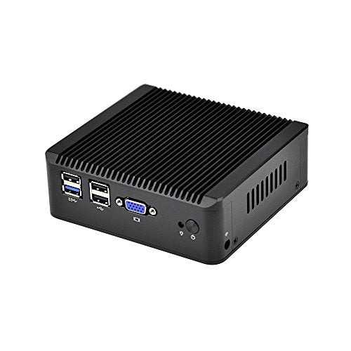 Qotom 4 LAN Mini PC Q190G4U-S02 with 8GB RAM 128GB SSD, Intel Celeron J1900 Processor, Quad core 2.0 GHz, VGA Mini PC Firewall