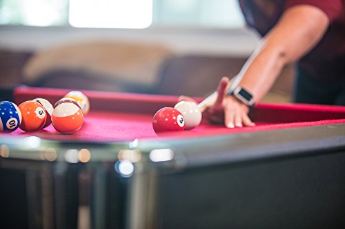 Mizerak Donovan II 8' Billiard Table with 2 Cues, Set of Billiard Balls, Triangle Brush and 2 Chalk