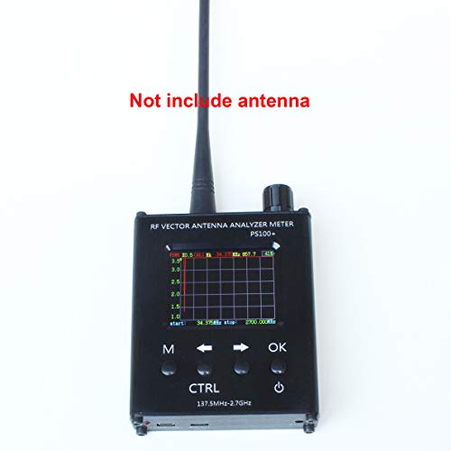 PS100+ N1201SA Plus UV RF Vector Impedance ANT SWR Antenna Analyzer Meter Tester 34.375MHz-2.7GHz Resistance, Reactance, Impedance VSWR N1201SAP