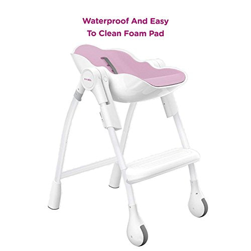 Oribel Cocoon 3-Stage Easy Clean, Contemporary High Chair (Pink)