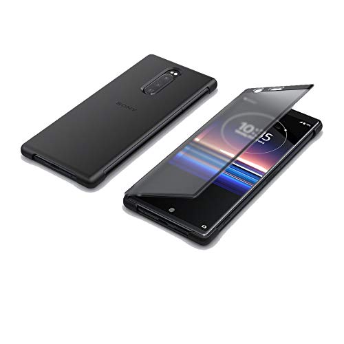 Sony Xperia 1 Unlocked Smartphone 6.5" 4K HDR OLED CinemaWide Display, 128GB - Purple - (US Warranty) with 16-inch Laptop Backpack and Battery Pack Bundle (3 Items)
