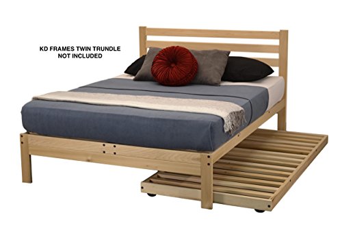 KD Frames 6223-LX-T Lexington Platform Bed, Twin, Unfinished