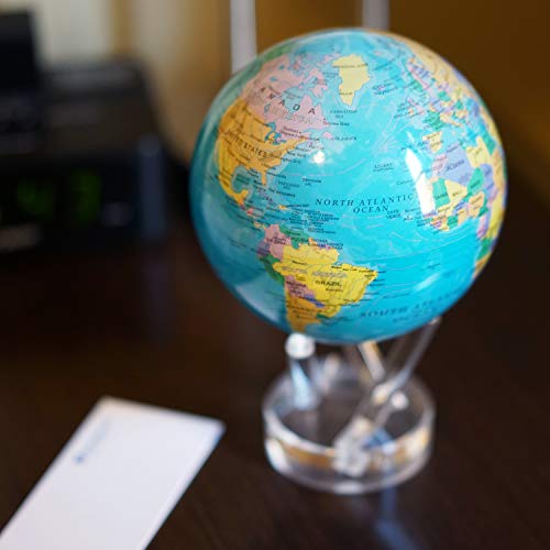 MOVA 4.5" Blue with Political Map Globe