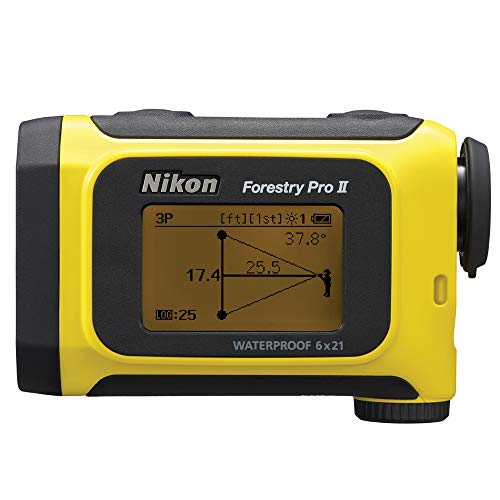 Nikon Forestry Pro II Laser Rangefinder Hypsometer Bundle with 3 Extra CR2 Batteries and a Lumintrail Cleaning Cloth