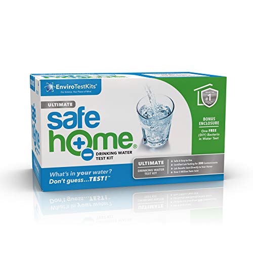 Safe Home ULTIMATE Drinking Water Test Kit – CITY WATER or WELL WATER – 200 Contaminants Tested at Our EPA Certified Laboratory – Rated BEST OVERALL KIT by ‘The Spruce’