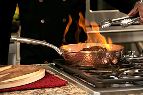 Gotham Steel 10 Piece Hammered Nonstick Copper Cookware Set