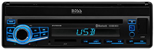 BOSS Audio Systems Elite BV860B Car DVD Player - Single Din, Bluetooth Audio & Calling, Built-in Microphone