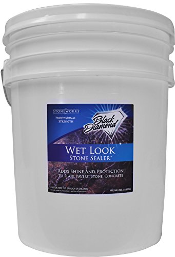 Black Diamond Stone Works Wet Look Natural Sealer Provides Durable Gloss & Protection Interior Or Exterior 5 Gal