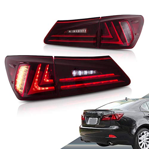 VLAND LED Tail lights for Lexus IS250 IS350 2006-2012 (Also fit Lexus IS 220d and IS F Model) YAB-IS-0277RC
