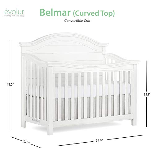 Evolur Belmar Curve 5 in 1 Convertible Crib