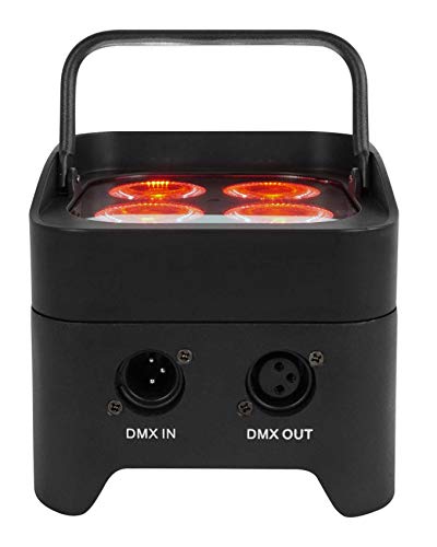 (2) Rockville BEST PAR 50 Rechargeable Par Wash Lights Wireless DMX+RGBWA+UV+Bag