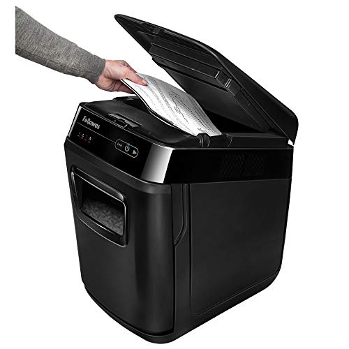 Fellowes AutoMax 150C 150-Sheet Cross-Cut Auto Feed Shredder with Jam Protection for Hands-Free Shredding (4680001)