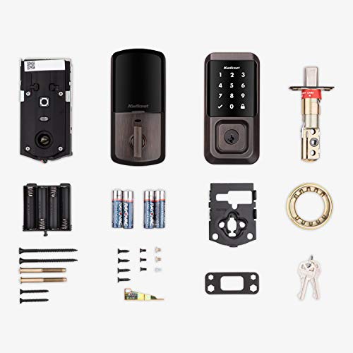Kwikset 99390-002 Halo Wi-Fi Smart Lock Keyless Entry Electronic Touchscreen Deadbolt Featuring SmartKey Security, Venetian Bronze