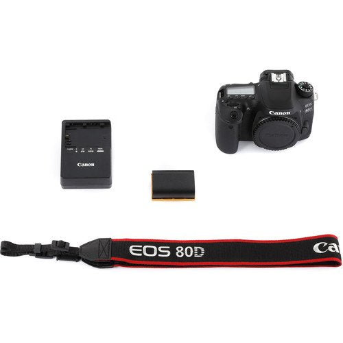 Canon EOS 80D DSLR Camera W/ 18-55mm, 50mm f1.8, & Sigma 70-300mm Lens 420-800mm & 650-1300mm Telephoto Zoom Lenses