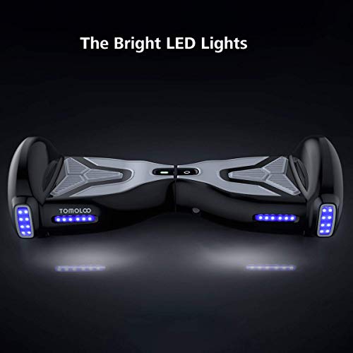 TOMOLOO Hover Boards for Kids, Hoverboard Adult with Bluetooth Speaker and LED Light, 6.5" Two Wheels Self Balancing Hoverboard Electric Scooter