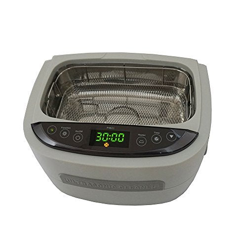 iSonic P4821 Commercial Ultrasonic Cleaner, Plastic Basket, 110V, 2.6 Quart/2.5 L, Beige