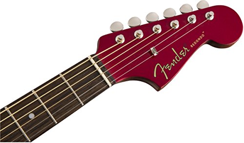 Fender Redondo Player - Calironia Series Acoustic Guitar - Candy Apple Red Finish