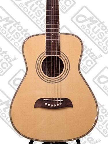 Left Hand Oscar Schmidt 1/2 Size Acoustic Guitar, Natural, Lefty, OGHSLH