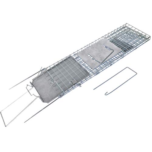 labworkauto Collapsible Humane Live Animal Cage Trap 24" x 8" x 7" for Rabbits Groundhog Stray Cat Squirrel Raccoon Mole Gopher Chicken Opossum Skunk Chipmunks