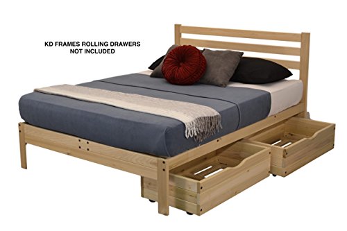 KD Frames 6223-LX-T Lexington Platform Bed, Twin, Unfinished