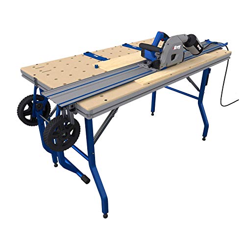 Kreg ACS3000 Adaptive Cutting System Super Kit Plunge Saw 2 62" Guide Tracks, Track Connectors, Rip Guides, Parallel Guides & Project Table (SUPERKIT)