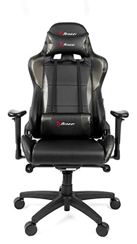 Arozzi Verona Pro V2 Premium Racing Style Gaming Chair W/ High Backrest, Recliner, Swivel, Tilt, Lumbar & Headrest Pillows Included