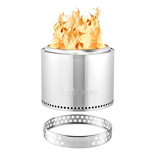Solo Stove Bonfire Bundle - Bonfire Fire Pit with Stand, Roasting Sticks with Carry Case, and Waterproof Shelter
