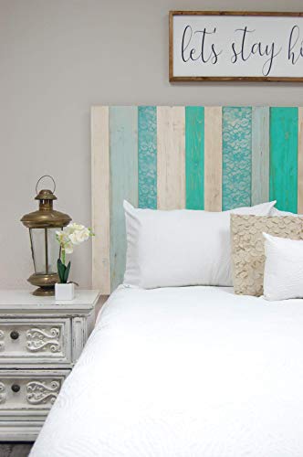 Serenity Mix Headboard Full Size, Hanger Style, Handcrafted. Mounts on Wall. Easy Installation.