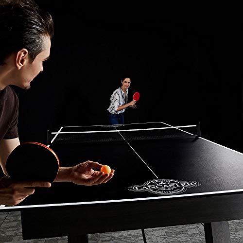 Lancaster Foldable Indoor Table Top Tennis Set w/ Net & Post